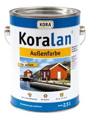 Koralan KORA deckende Außenfarbe für Holz - wetterfest, UV-beständig und ideal für Dachuntersichten, Fachwerk, Fenster, Außentüren und Zäune, langlebiger Schutz (Gelb, 10 Liter)