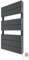500mm (w) x 800mm (h) Electric Flow Anthracite Aluminium Towel Rail with a 300w Electric Element & Chrome Wall Controller (Pre-filled)