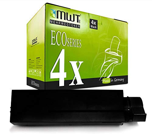 4X Kraft Office Supplies Toner kompatibel für Oki B 400 410 420 430 440 D DN ersetzt 43979102 Black Schwarz