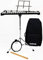 Gearlux Glockenspiel Glockenspiel mit 20,3 cm Übungspad, Ständer, Notenablage, Schlägel, Drumsticks und Gigbag