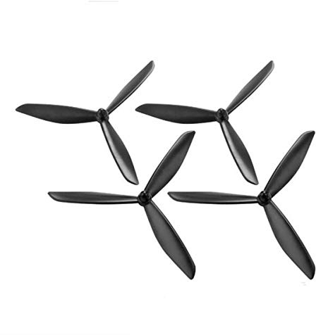 KINGDUO 4PCS 3 Palas para Piezas de Repuesto Hubsan H501S X4 RC Drone Quadcopter-Negro