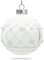 SIKORA Highlights 4er Set ausgefallene Christbaumkugeln aus Glas Weiss, Farbe/Modell:Modell Wien Weiss, Höhe in cm:8 cm
