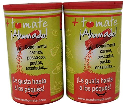 + Tomate | Sazonador Ahumado en Polvo | Pack 2x100 gr | Natural Extremadura