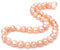 BEADIA Natürliche Perlen mit seitlichem Loch, 8–9 mm, rosa Süßwasser-Zuchtperlen, lose Edelsteinperlen für DIY-Schmuckherstellung, 35,8 cm / Strang