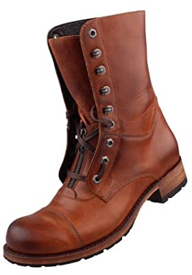 Sendra Herren Schnürstiefel 12334 Braun, Schuhgröße:EUR 43