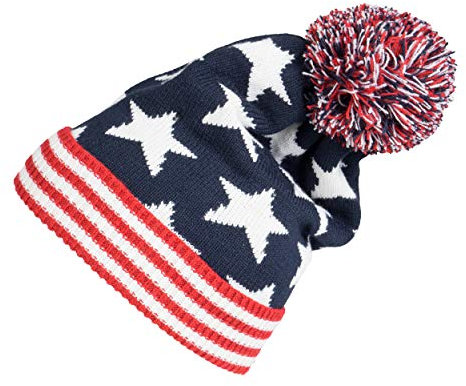 Ashen Fane Beanie-Mütze mit Sternen, unisex, warm, dehnbar, OSFM - - Einheitsgröße