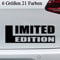 Limited EDITION Aufkleber Sticker -6 Größen- Spruch Tuning Sport Mind Motorsport in 6 Größen und 21 Farben
