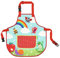 moses 16153 Rainbow - Delantal Impermeable con Bolsillo para Jugar, Pintar, cocinar o Hornear, para niños de 3 a 6 años, diseño de Escarabajo gateador