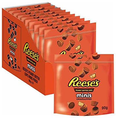 Reese's Peanut Butter Cup Minis Pouch, Pack of 10 x 90g