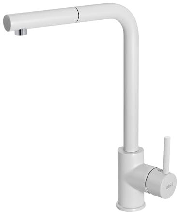 Miscelatore per lavello da cucina con Doccetta Monocomando Bianco G68 - MGKTRP68