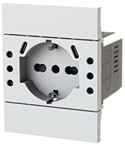 4Box - Prise encastrée USB P503 compatible avec Bticino® LivingNow™ Blanc