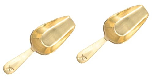 4 piezas Espátula de té de concha Mini cuchara de cereales Mini cuchara de supoon Cuchara de medición de té Cuchara de cocina Cuchara de palomitas de maíz Cuchara simple de metal para hojas de té