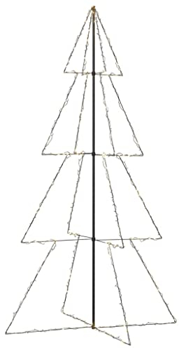 vidaXL Albero di Natale a Cono 360 LED per Interni Esterni 143x250 cm