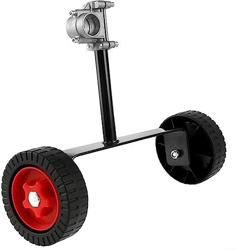 Lioaeust Lawn Mower Support Wheel,Universal String Trimmer Grass Eater We Ed Cutter Adjustable Support Wheels Set for Trimmer Grass Cutter