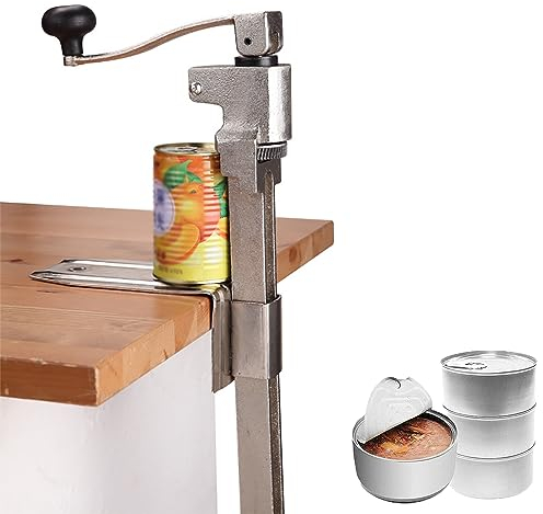 Apriscatole da Tavolo Manuale, Apriscatole Commerciale con Leva Rimovibile, Strumento Apriscatole Multifunzionale in Acciaio, Facile da Pulire, per La Cucina di Un Ristorante Commerciale
