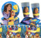 Wish Kinder Geburtstag Geschirr Kit, Wish Party Deko Geschirr, Cartoon Thema Party Geschirr Set, Geburtstag Pappteller Servietten Becher Tischtücher, für Jungen Mädchen Party Zubehör