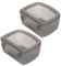 Baoblaze 2 Pieces Crate Dog Bowls for Wire Cages or Crates Non Spilling Multipurpose Water Feeder Dish Drink Water Bowl for Small Dogs, Gray
