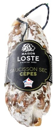 Französische Schweinesalami mit Steinpilzen, im Stück (1 x 250g)