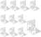 Angle Brackets, 10pcs L Brackets, 40 x 40 x 40mm Corner Brackets for Wood, Metal 90 Degree Bracket for Fixing and Repairing Furniture, Shelves, Windows, Cabinets