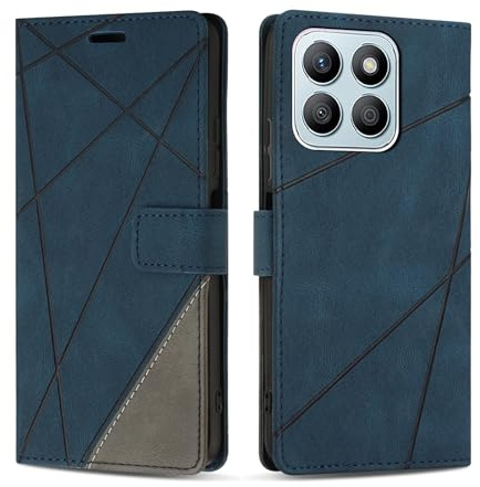 SONWO Cover per Honor X8B, Flip Caso in PU Pelle Case Cover Custodia con Slot per Schede e Supporto Stand per Honor X8B, Blu