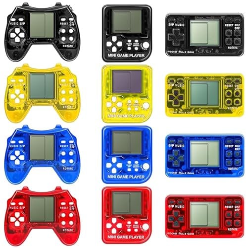 Seyaom 12 Pcs Video Game Party Favors for Kids – Arcade Keychains, Party Fun Toys, and Event Carnival Supplies for Boys and Girls