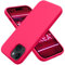 OTOFLY Compatible with iPhone 15 Case, Silicone Shockproof Slim Thin Phone Case for iPhone 15 (6.1 inch), (Neon Pink)