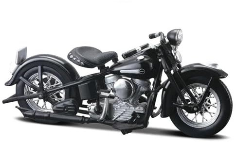 HFMXZHI Motorrad-Modell Motorrad Metall Modell Sammlung Simulation Druck Druck Geschenke 1/18 Für Harley Für Davidson FL Phead 1948