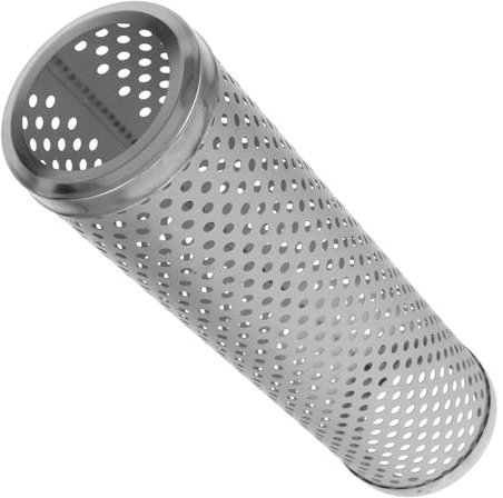 YARNOW Ofenrohrschutz Hitzeschild Für Kaminrohr Zeltofenrohr Edelstahl Wärmeschutzabdeckung Mit Kühllöchern Einfache Montage Für Holzofen Campingkocher