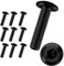 10 Pièces Vis M8 X 35,Vis m8,Boulon m8,Boulons,Acier Inoxydable A2 V2A,Six Pans Creux,Entièrement Fileté,Noir(M8 X 35)