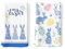 Arquiel 2er Set Geschirrtücher Ostern Hase Küchentücher Blau und Weiß Dekorative 100% Baumwolle, 48 x 70 cm, Trockentücher Saugstarke Geschenk, Küche Frühling Dekoration