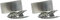 Rayher 25209606 Clip-Teelichthalter, Kerzenhalter für Teelichter, Silber, 4 cm ø, Baumkerzenhalter mit Clip, Metall, 4 Stück (2er Pack)