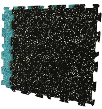 Pavimento in gomma per la casa, piastrelle da palestra spesse 1,5 cm, piastrelle puzzle ad incastro per pavimento per palestra domestica, tappetino per attrezzature per allenamento a casa (bianco e