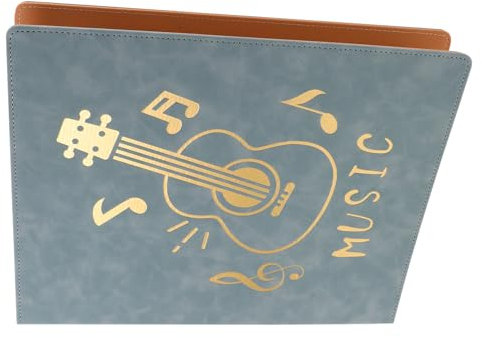 Beaupretty Music Storage Folder Piano Book Storage Piano Music Holder Music Score Folders Guitar Music Score Binder Music Note Page Holder Book Page Holder Clip Plastic Sky-Blue