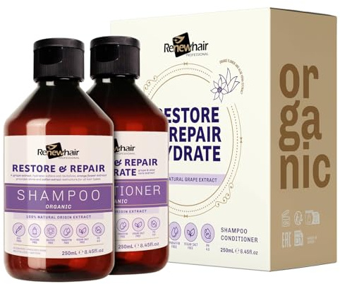 Renew Hair Professional Restore & Repair Hydrate Shampoo & Cond. Kit (2x250ml)
