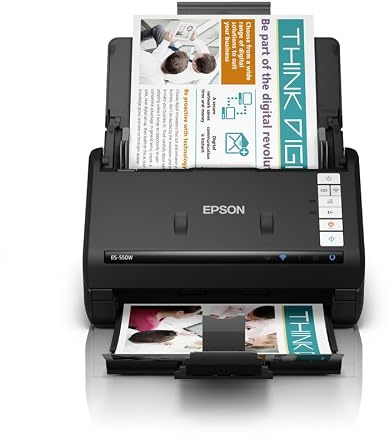 Epson Workforce ES-550w A4 Scanner 45ppm (epson Workforce ES-550w - Document Scanner - Contact Image Sensor [cis] - Duplex - 215.9 X 6096 Mm - 600 dp