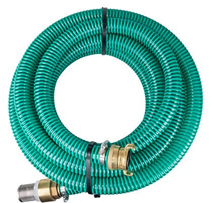 7 Meter 1 PVC Saugschlauchgarnitur Ansaugschlauch komplett montiert