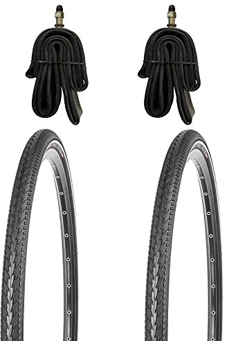 Kujo 2X 28 Zoll Fahrradreifen Set 700x35c Resul Pannenschutz und Reflexstreifen inkl. Schlauch DV
