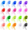 Comius 20 Pièces Multicolores Écharpes à Jongler Foulards de Rythme dans, Carré Soie Organza Foulards Écharpes Sensorielles Bébé