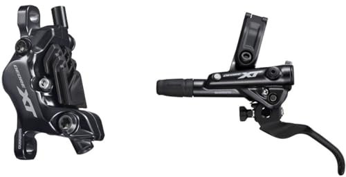 SHIMANO Deore XT M8100 M8120 Disc Brake and Lever - Hydraulic, Post Mount, 2-Piston, Black