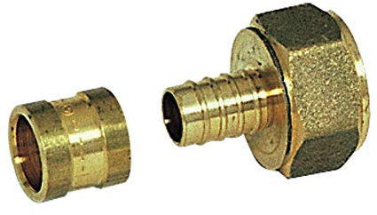 COMAP Raccord PER à glissement - Droit - Diamètre ⌀12x1,1 mm - Femelle fixe 1/2 (15x21) - Pexy pour Tubes PER - 4280