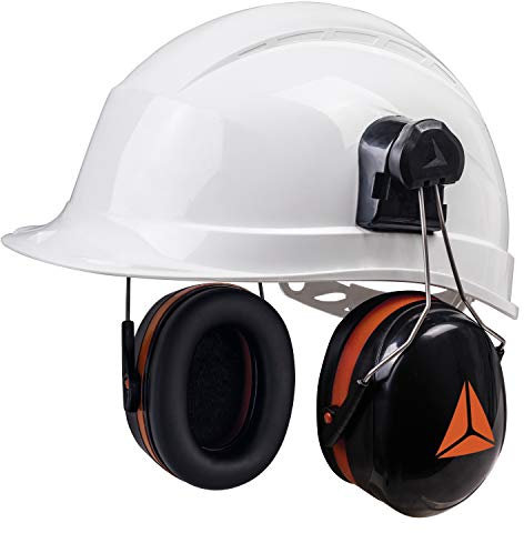 Delta Plus Magny Helmet 2 Black SNR 30 Hard Hat Clip On Ear Defenders Hearing Protector