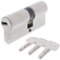 ToniTec Set aus ABUS Profilzylinder als Doppelzylinder EC550 Nachfertigung nach Code inkl. 3 Schlüssel Größe 30 55mm