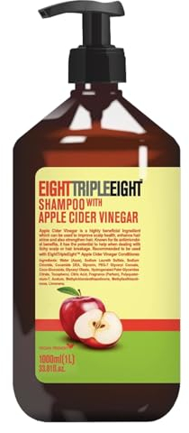 Eight Triple Eight Apple Cider Vinegar Hair Care Shampoo 1 Litre Yellow