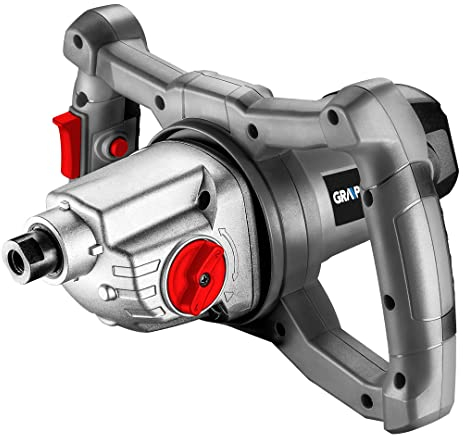 GRAPHITE Mischer Elektrischer Rührer 1400W, Drehzahl I. 250-500 min⁻¹ II. 400-800 min⁻¹, Halter M14, Masse 5.6 kg, Zubehör: Schaft, Rührwerke 140 mm- 2 St., Schlüssel - 2 St.