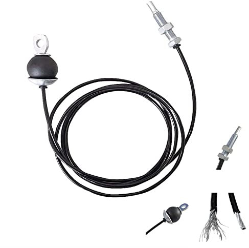 xiaghua369 Fitness Cavo Acciaio, 1-6m, per LAT Machine Pulley Attrezzatura Macchina Multifunzione Palestra, Cavo per Puleggia Fitness Adatta per Casa O Palestra (Length : 3m)