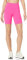 Amazon Essentials Short de Cyclisme Sculptant Taille Haute, avec Poches, Évacuation de l’humidité Femme, Rose Fluo, L