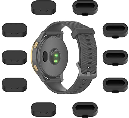 MTHGH Tapón del Polvo para Garmin Fenix Fenix 7/6/5 [10 Piezas], Protectores de Puerto para Garmin 965/955/945/935/265/255/245/55/45, Silicona Cubierta Protectora para Garmin Venu 2/Instinct 2