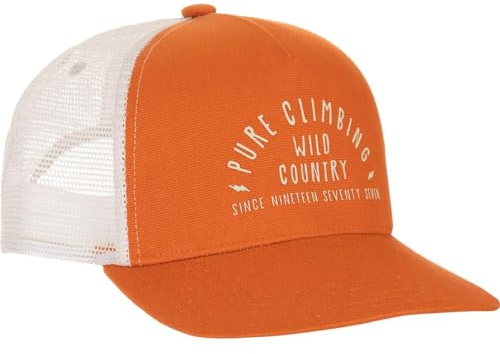 Wild Country Flow Cap Orange-Weiß - Klassische lässige Trucker Cap, Größe One Size - Farbe Sandstone