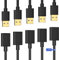USB Extender Cord 1.5FT(5 Pack), USB 2.0 Extension Cable, USB A Male to Female, Compatible for USB Flash Drive, Hard Drive, Card Reader, Webcam, Printer, Keyboard, Mouse, Playstation, Xbox, VR Headset