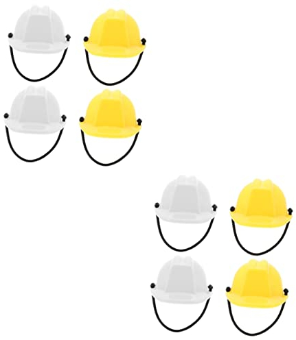 Mipcase Bauarbeiter Helm Für Katze 8 Stück Motorradbefreiung Papagei Chihuahua Stilvolle Requisiten Bärtige Dekorative Hamster Fahrrad Hündchen Hut Hardhat Mit Konstruktion Cosplay Hüte Harte